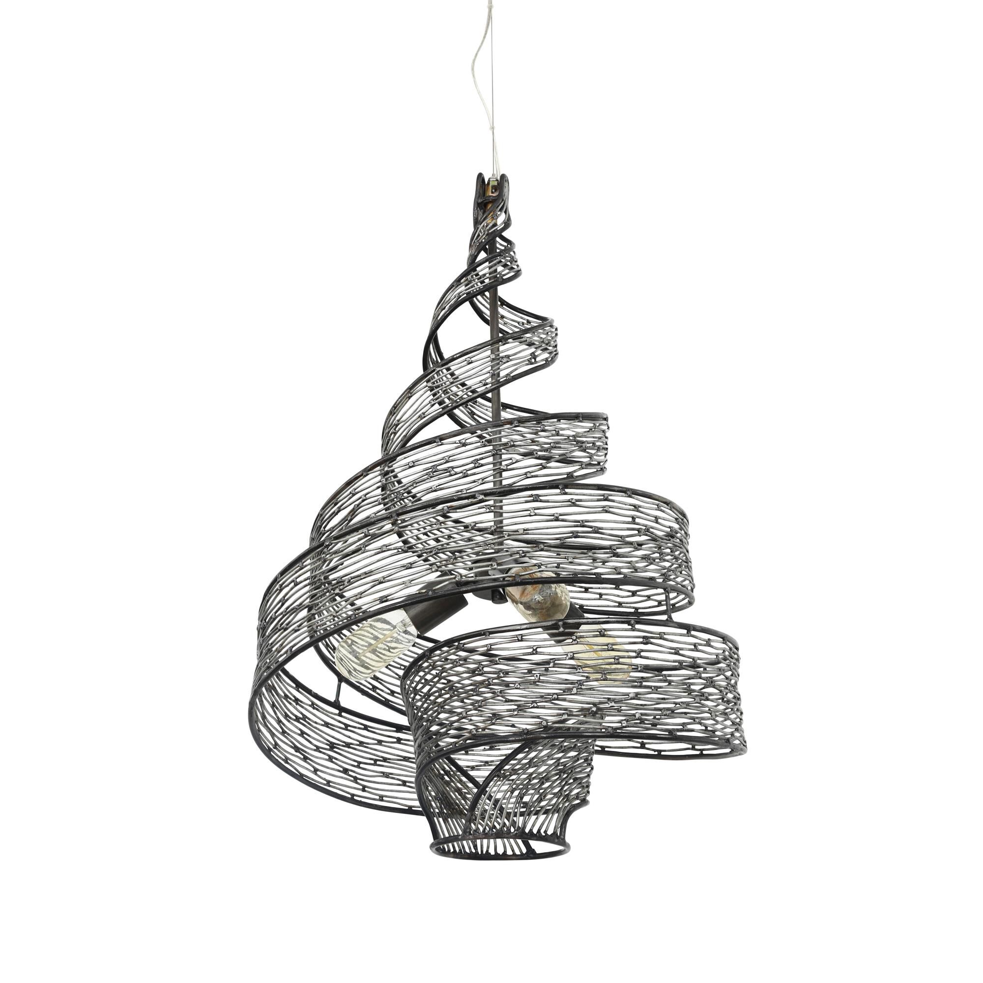 Shown in Steel finish and Hand-Forged Recycled Steel shade